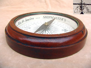 Late 19th century desk compass by Francis Barker
